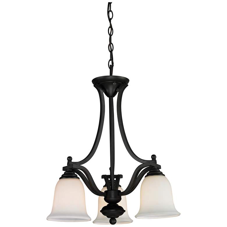 Image 1 Lagoon 20" Wide Matte Black 5-Light Chandelier