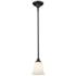 Lagoon by Z-Lite Matte Black 1 Light Mini Pendant