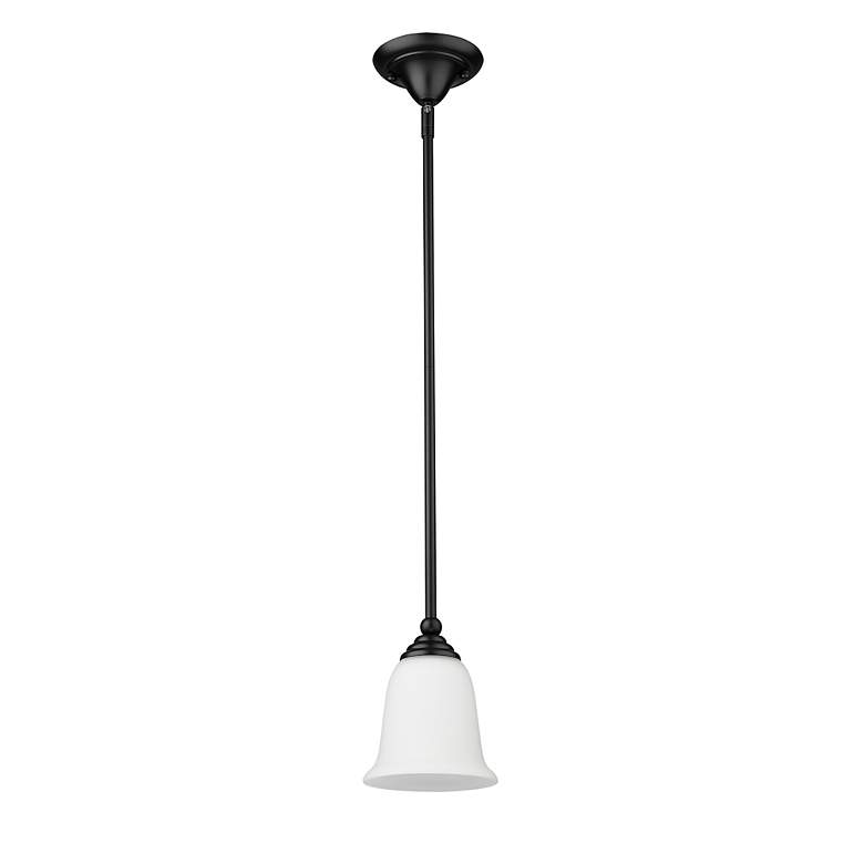 Image 7 Lagoon by Z-Lite Matte Black 1 Light Mini Pendant more views