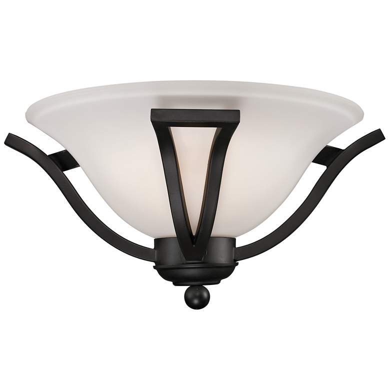 Image 1 Lagoon by Z-Lite Matte Black 1 Light Wall Sconce