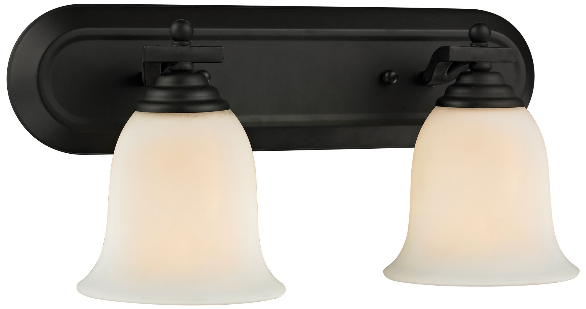 Lagoon by Z-Lite Matte Black 18 inch 2 Light Vanity