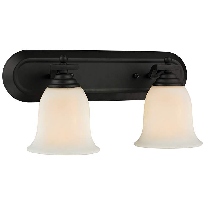 Image 1 Lagoon by Z-Lite Matte Black 2 Light Vanity