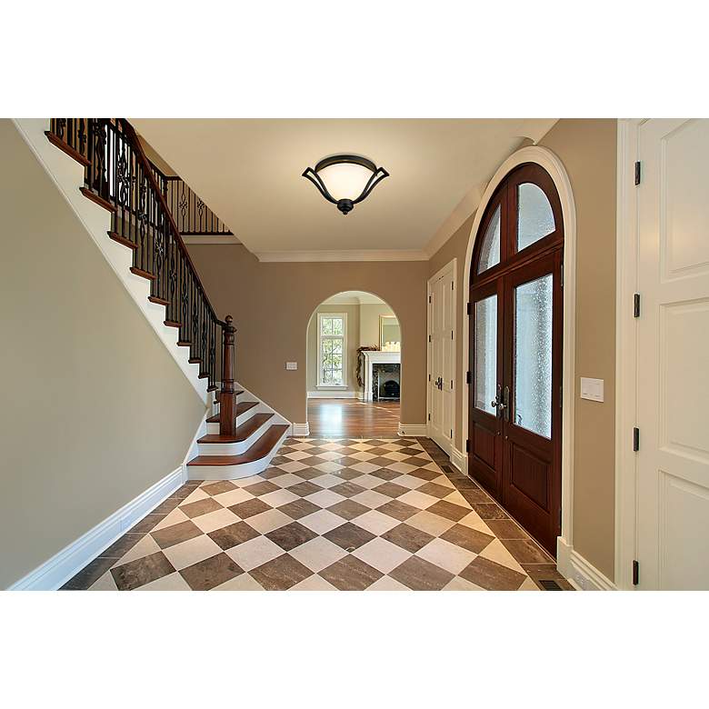 Image 2 Lagoon by Z-Lite Matte Black 3 Light Flush Mount more views
