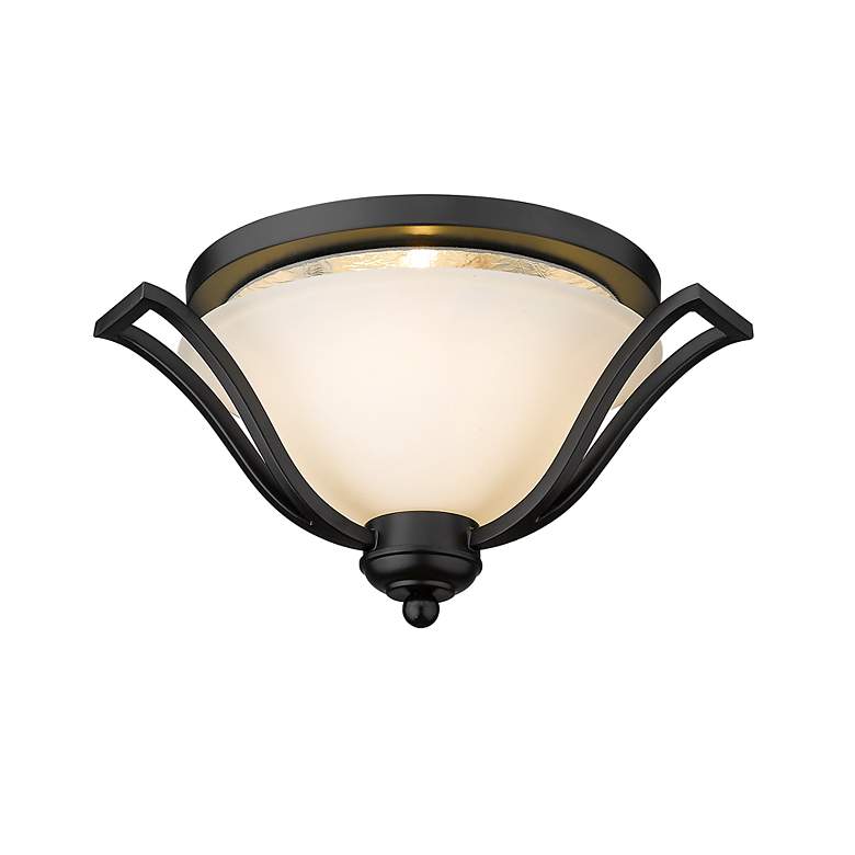 Image 5 Lagoon by Z-Lite Matte Black 3 Light Flush Mount more views