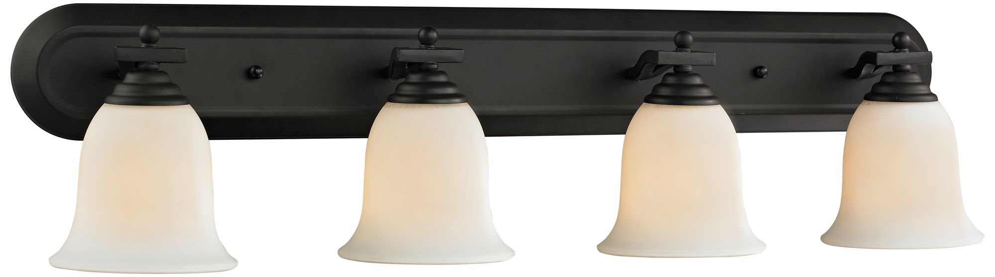 Lagoon by Z-Lite Matte Black 36 inch 4 Light Vanity