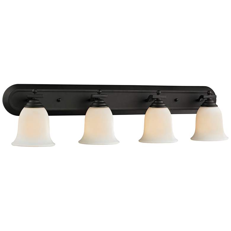 Image 1 Lagoon by Z-Lite Matte Black 4 Light Vanity