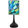 Lagos Mosaic Giclee Black Droplet Table Lamp