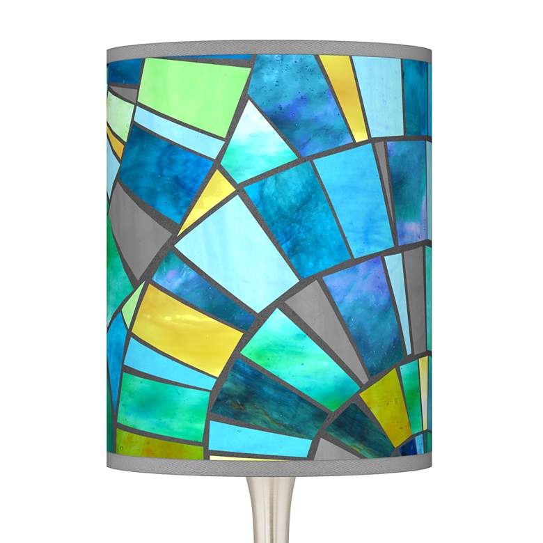 Image 2 Lagos Mosaic Giclee Droplet Modern Table Lamps Set of 2 more views