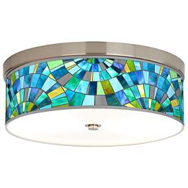 Image1 of Lagos Mosaic Giclee Energy Efficient Ceiling Light