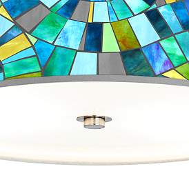 Image3 of Lagos Mosaic Giclee Energy Efficient Ceiling Light more views