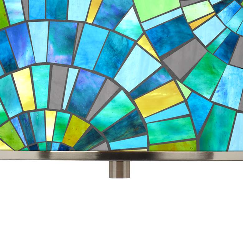 Image 2 Lagos Mosaic Giclee Glow 16 inch Wide Pendant Light more views