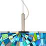 Lagos Mosaic Giclee Glow 20" Wide Pendant Light