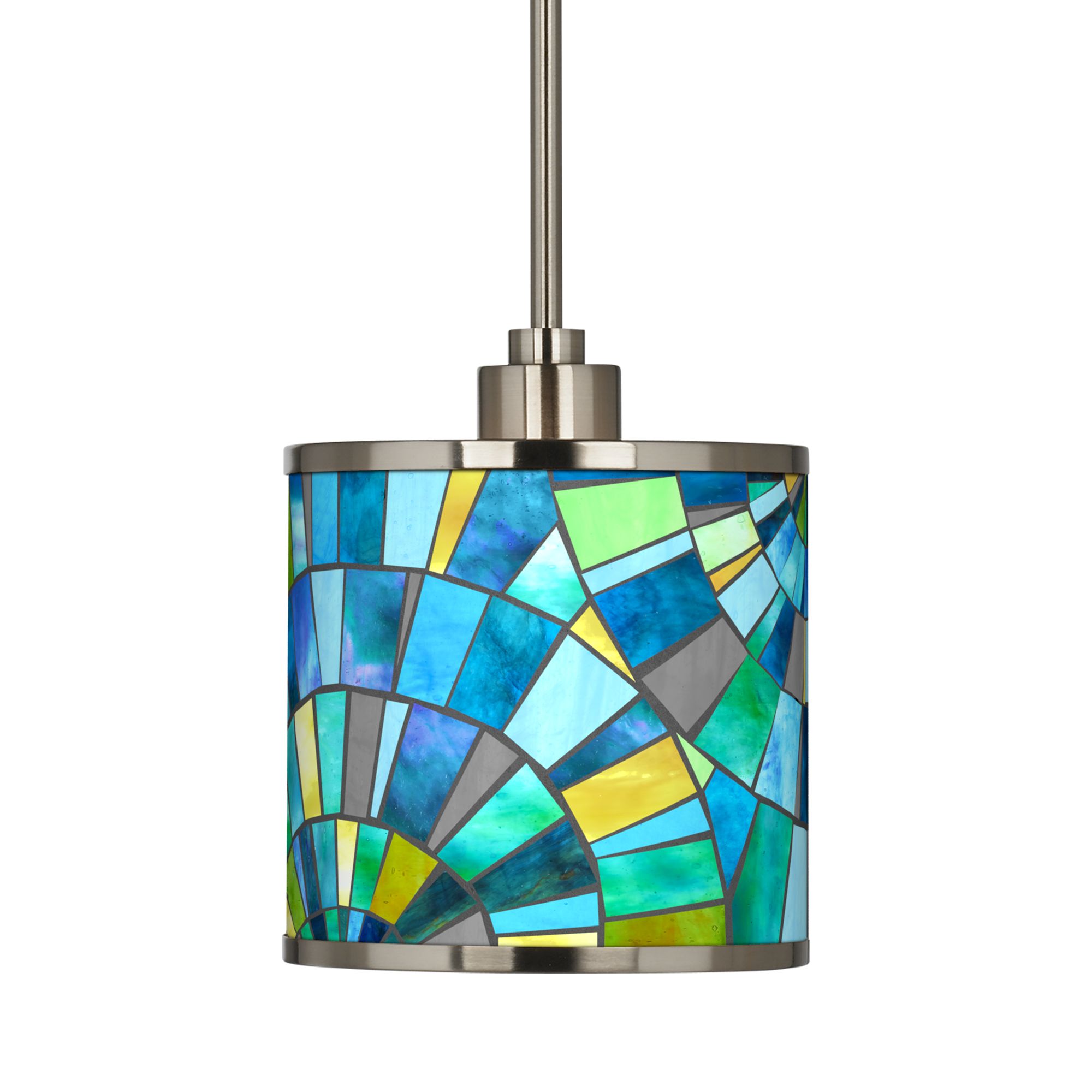 Thumbnail3 of Lagos Mosaic Giclee Glow Mini Pendant Light more views