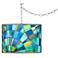 Lagos Mosaic Giclee Glow Plug-In Swag Pendant