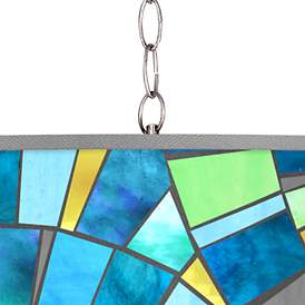 Image2 of Lagos Mosaic Giclee Glow Plug-In Swag Pendant more views