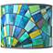 Lagos Mosaic Giclee Round Drum Lamp Shade 14x14x11 (Spider)