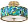 Lagos Mosaic Gold 14" Wide Ceiling Light