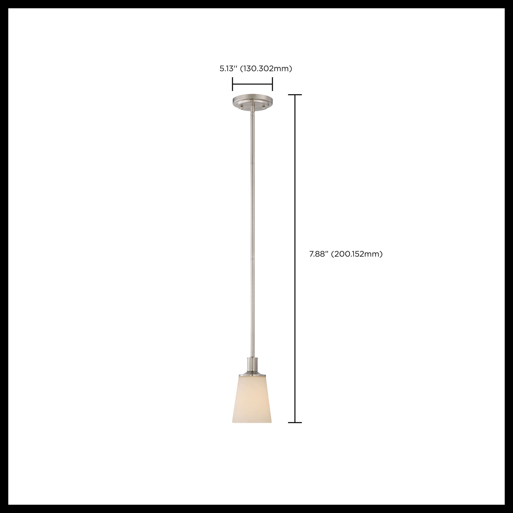 Laguna; 1 Light; Mini Pendant with White Glass