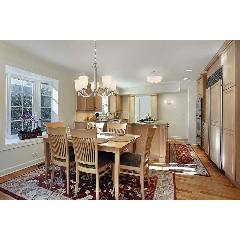 Image 2 Laguna; 2 Light; Semi-Flush with White Glass more views