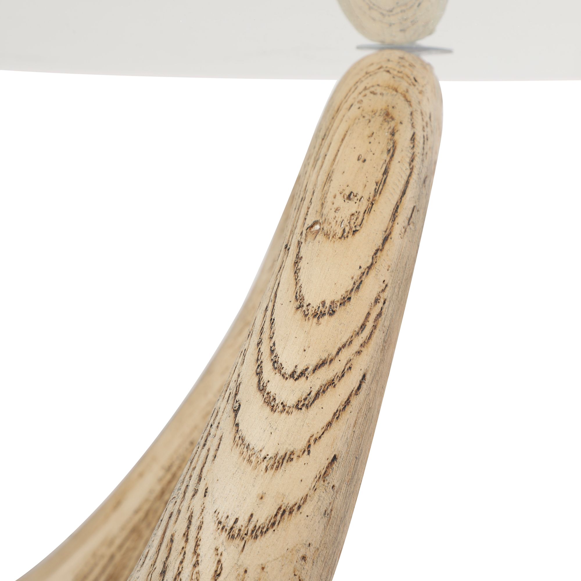 Image 3 Laguna 42" Wide Clear Glass Beige Cement Modern Coffee Table more views