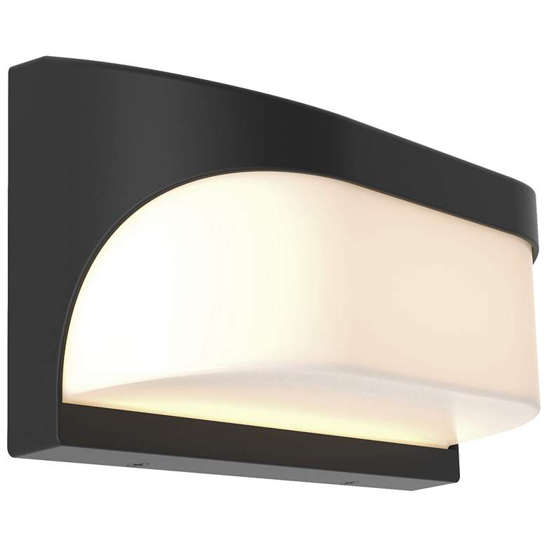 Image 1 Laguna 9" Black LED Outdoor Wall Sconce