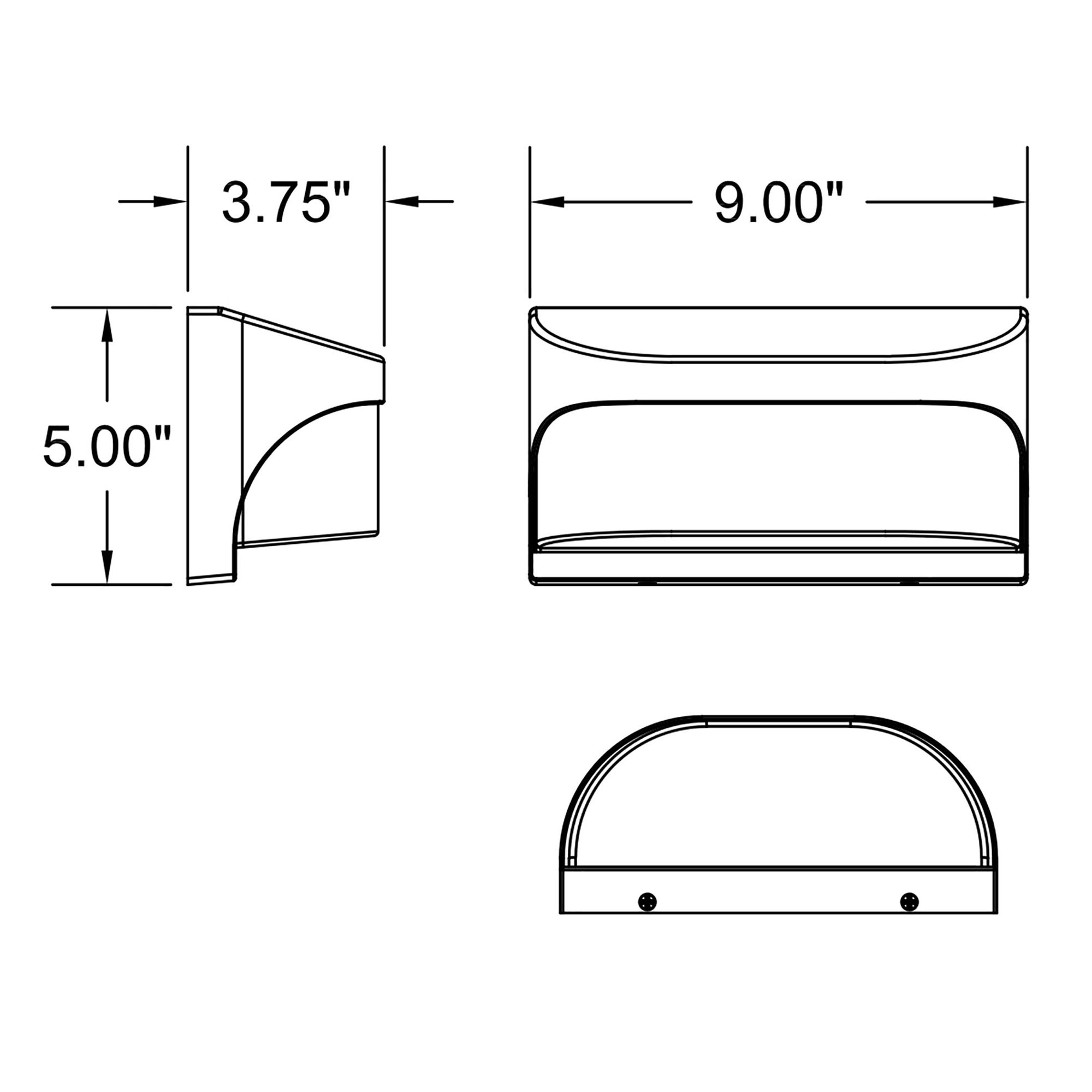 Laguna 9" Satin LED Outdoor Wall Sconce