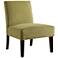 Laguna Basil Velvet Armless Accent Chair