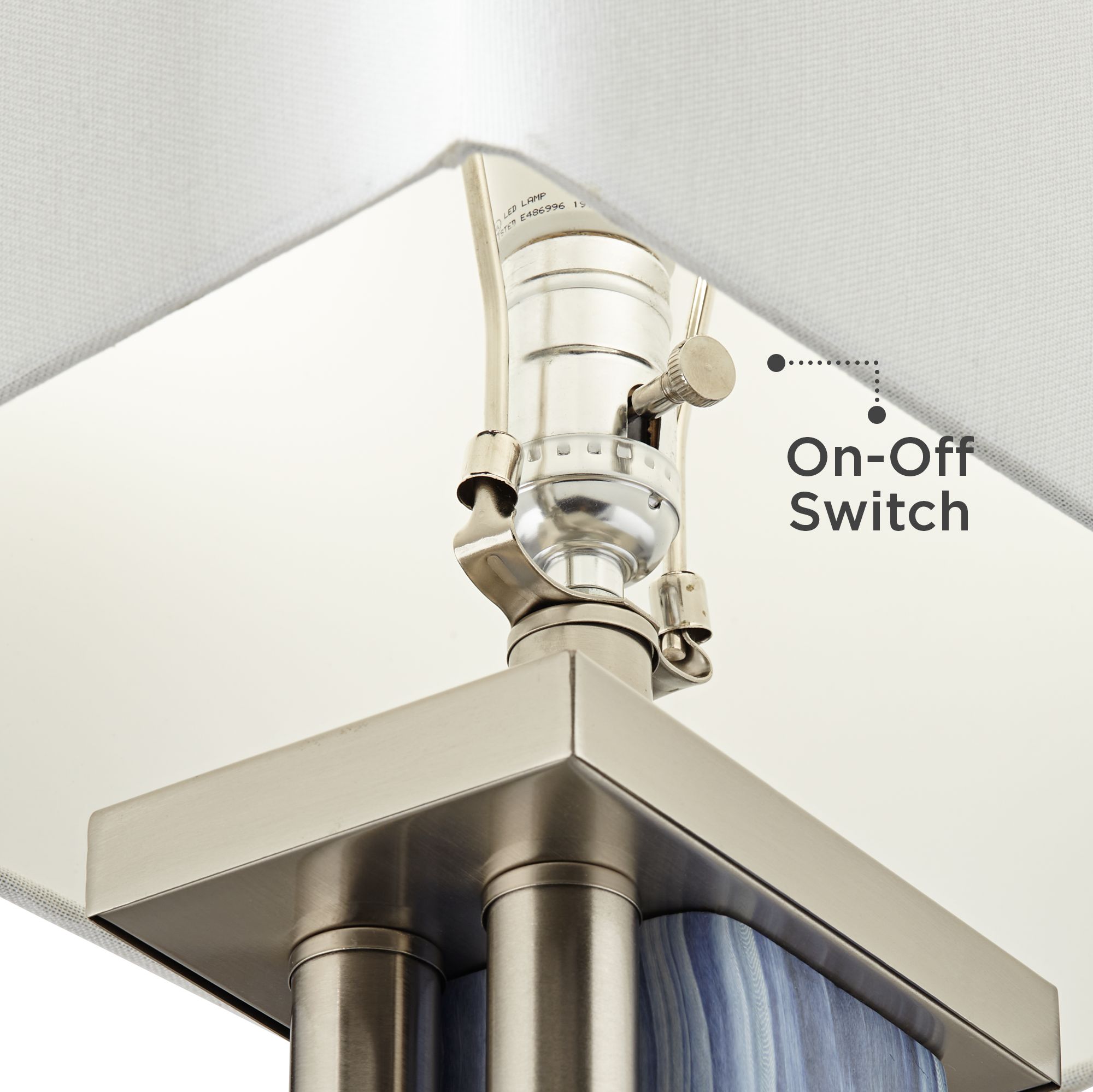 Laguna Blue Modern Coastal USB Table Lamps Set of 2 88F10 Lamps Plus