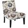 Laguna Dandelion Plum Armless Accent Chair