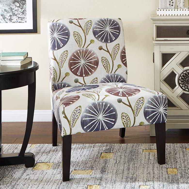 Image 1 Laguna Dandelion Plum Armless Accent Chair