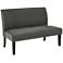 Laguna Graphite Velvet Fabric Loveseat