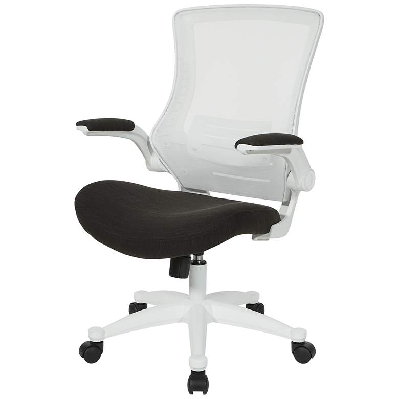 Image 5 Laguna Linen Black Ventilated Swivel Manager's Chair more views