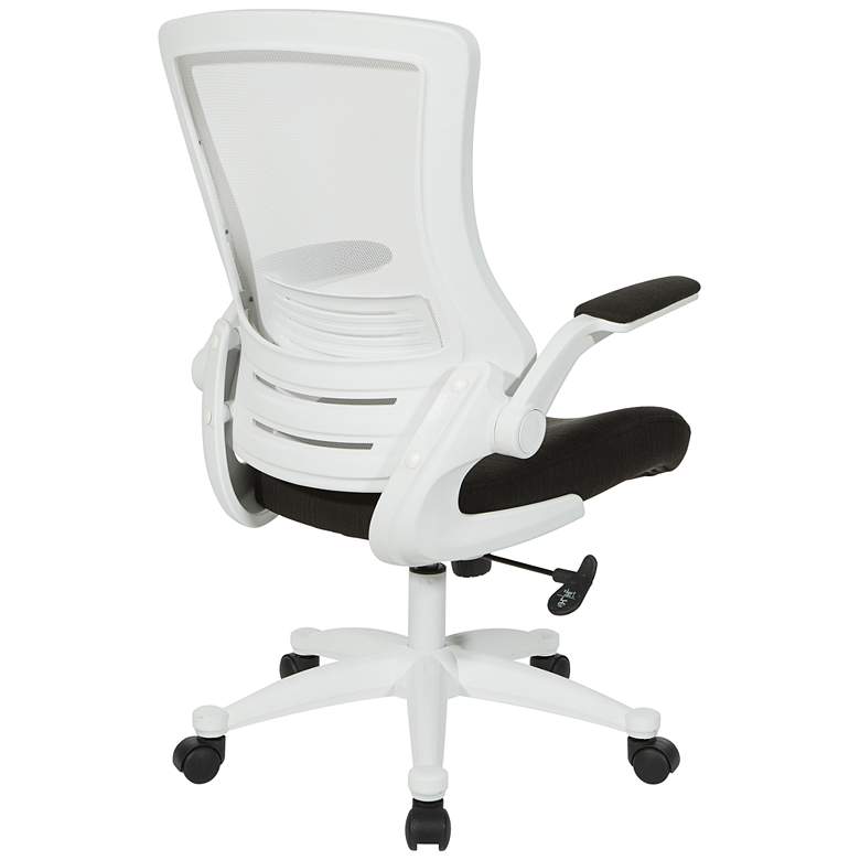 Image 6 Laguna Linen Black Ventilated Swivel Manager's Chair more views