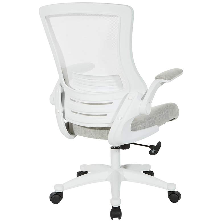 Image 4 Laguna Linen Stone Ventilated Swivel Manager's Chair more views