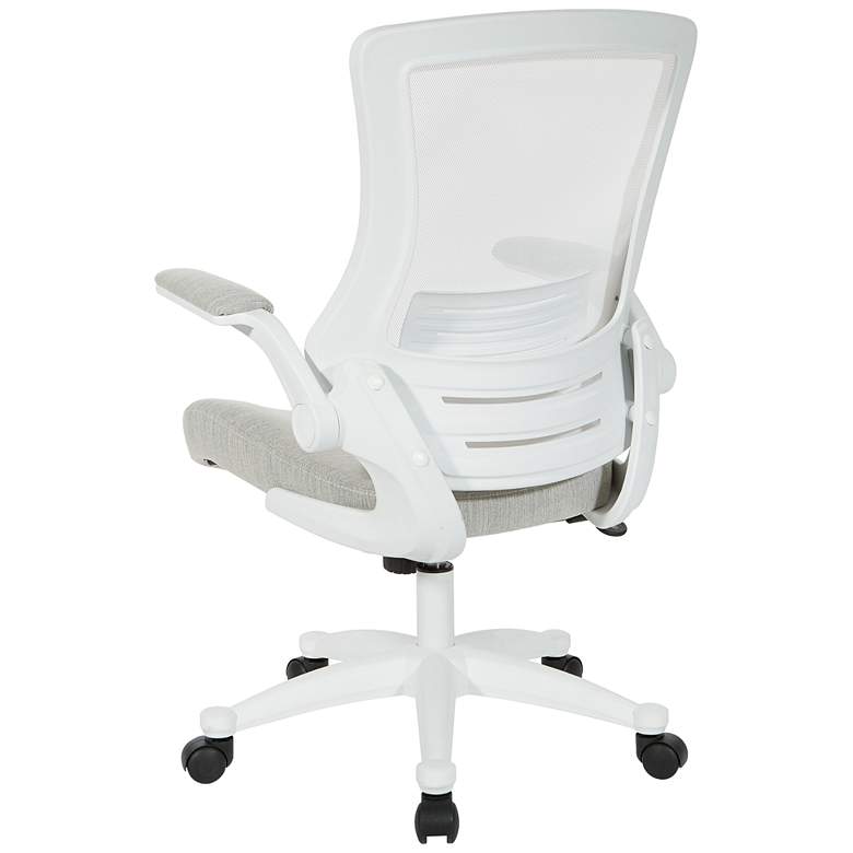 Image 5 Laguna Linen Stone Ventilated Swivel Manager's Chair more views