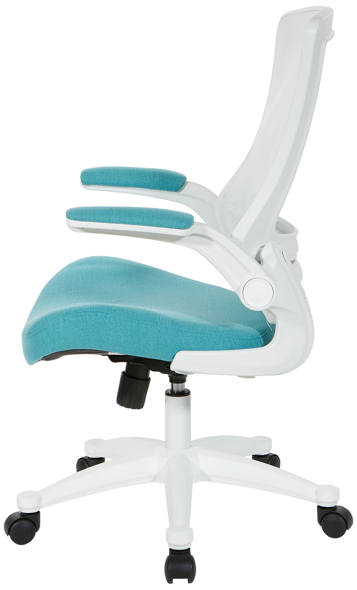 Laguna Linen Turquoise Ventilated Swivel Manager's Chair