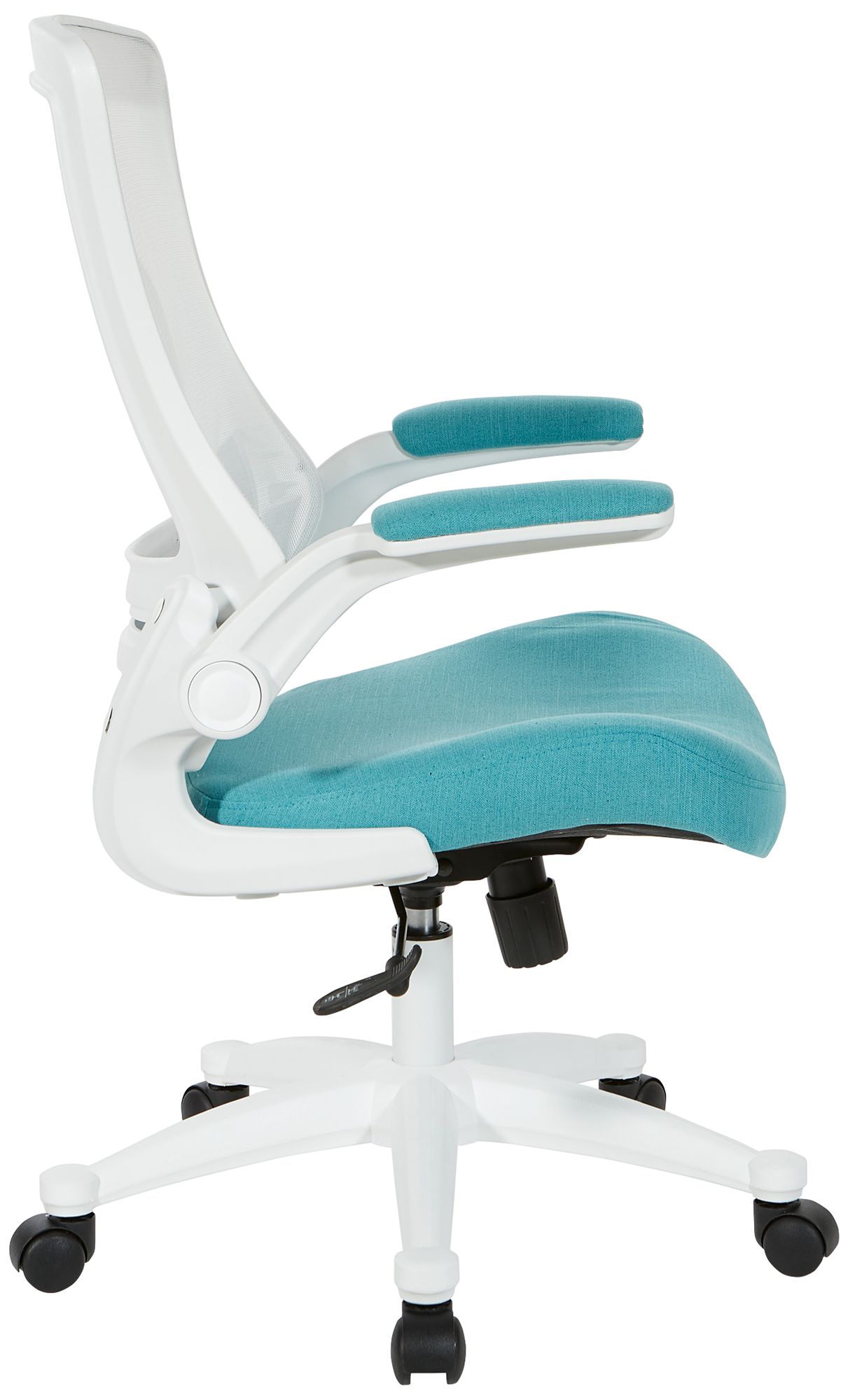 Laguna Linen Turquoise Ventilated Swivel Manager's Chair