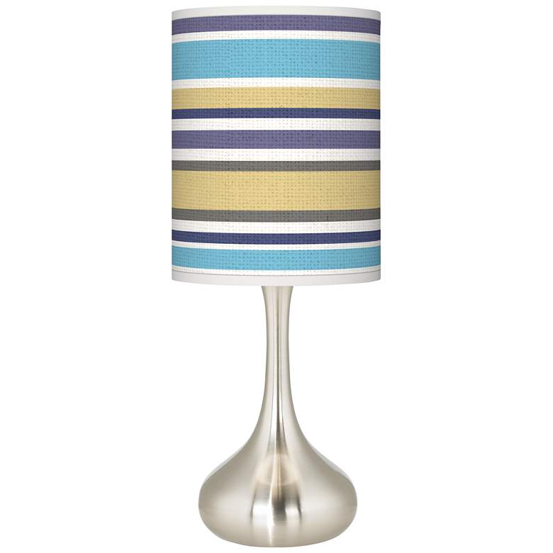 Image 1 Laguna Stripes Giclee Droplet Table Lamp