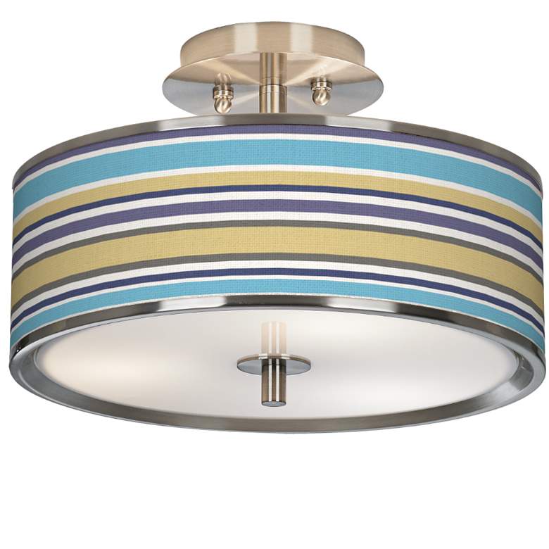 Image 1 Laguna Stripes Giclee Glow 14" Wide Ceiling Light