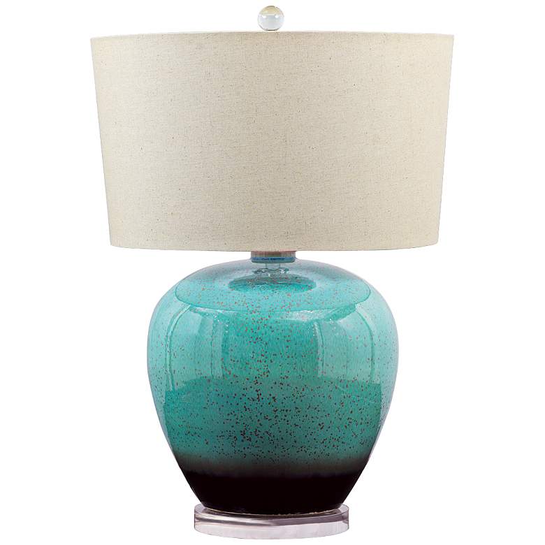 Image 1 Laguna Turquoise Porcelain Table Lamp