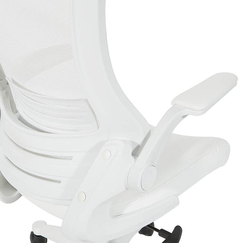 Image 2 Laguna White Ventilated Adjustable Swivel Manager&#39;s Chair more views