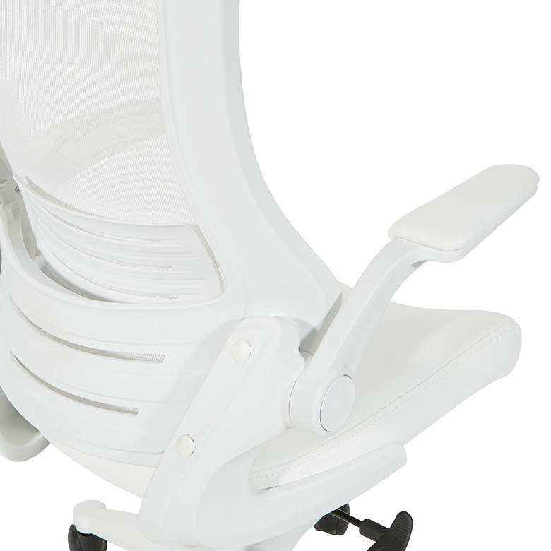 Image 2 Laguna White Ventilated Adjustable Swivel Manager's Chair more views