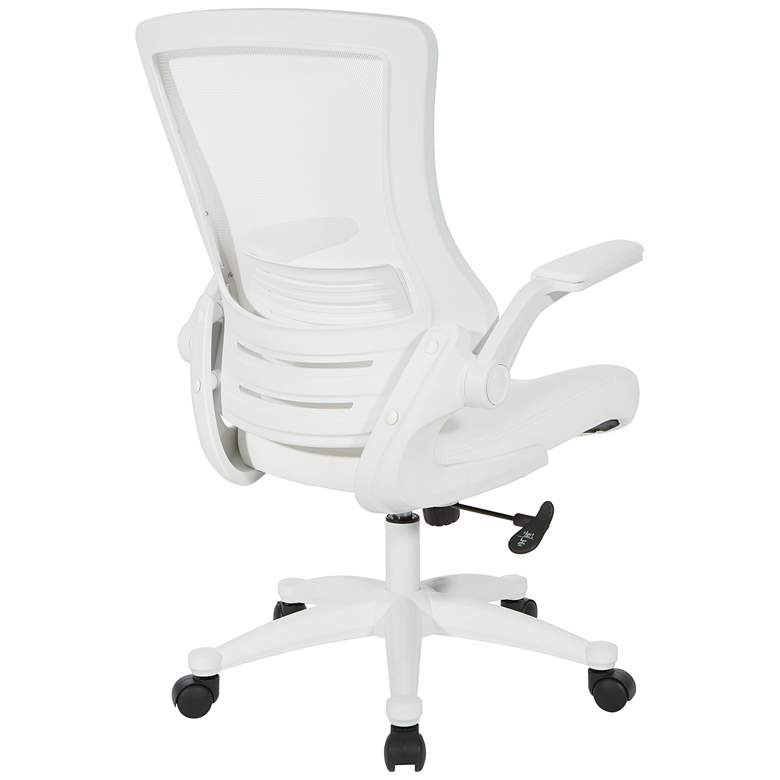 Image 4 Laguna White Ventilated Adjustable Swivel Manager&#39;s Chair more views