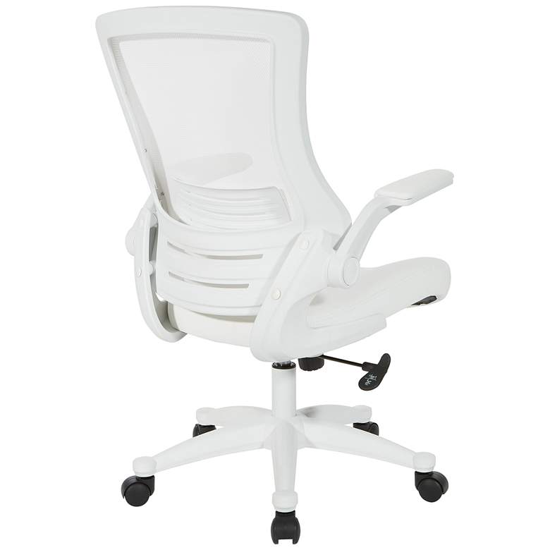 Image 4 Laguna White Ventilated Adjustable Swivel Manager's Chair more views