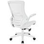 Laguna White Ventilated Adjustable Swivel Manager&#39;s Chair