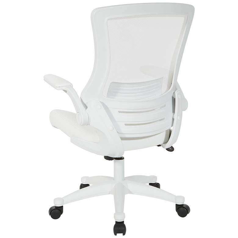 Image 5 Laguna White Ventilated Adjustable Swivel Manager&#39;s Chair more views