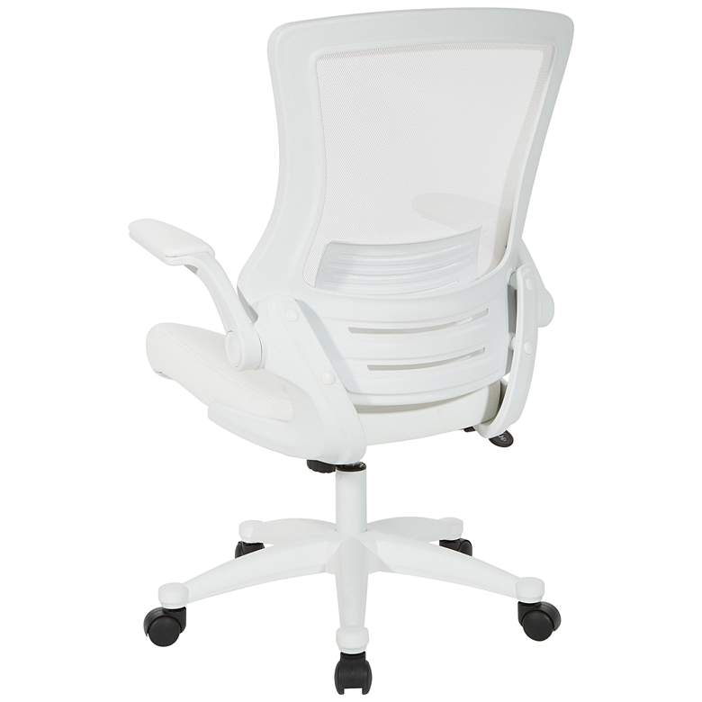 Image 5 Laguna White Ventilated Adjustable Swivel Manager's Chair more views