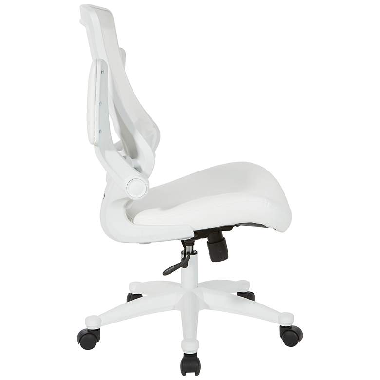 Image 6 Laguna White Ventilated Adjustable Swivel Manager&#39;s Chair more views