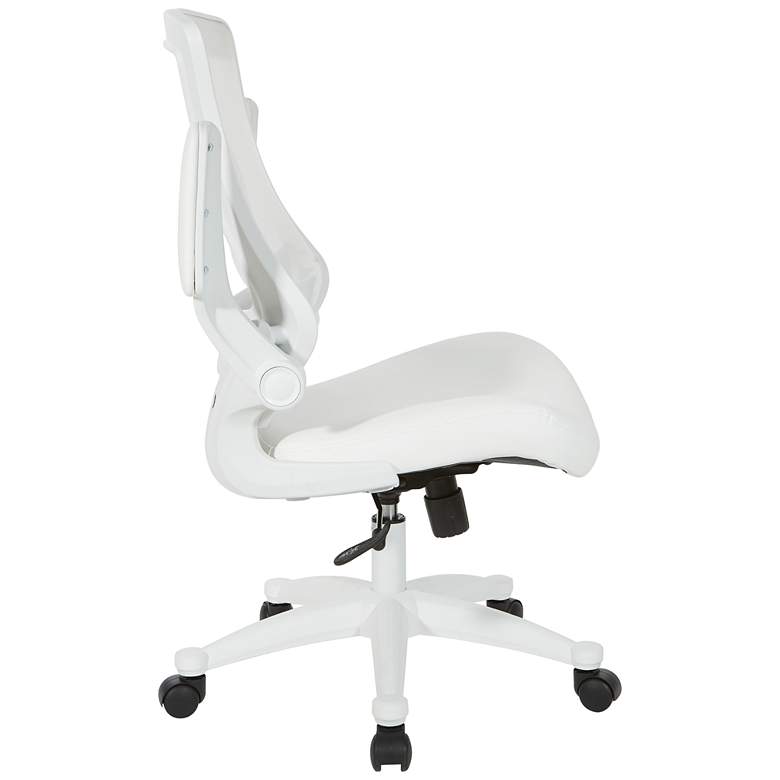 Image 6 Laguna White Ventilated Adjustable Swivel Manager's Chair more views