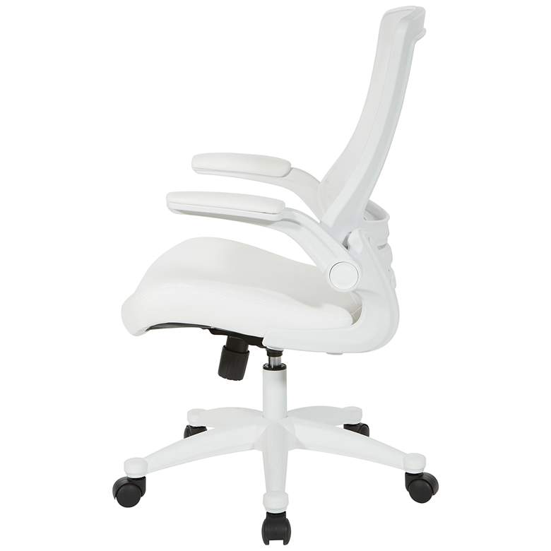 Image 7 Laguna White Ventilated Adjustable Swivel Manager&#39;s Chair more views